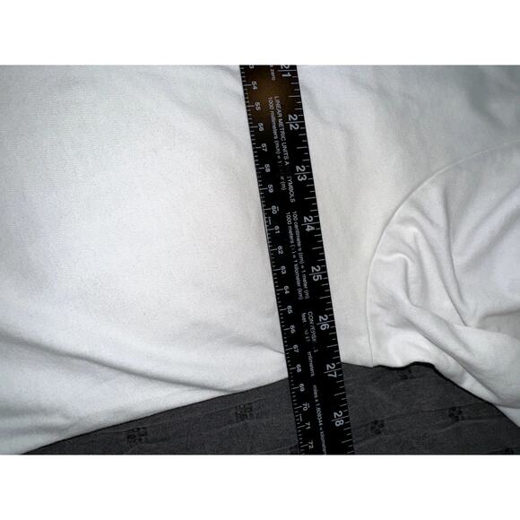 Lands' End Long Sleeve Polo Men’s 2XL White w/Floral Collar - Picture 7 of 8